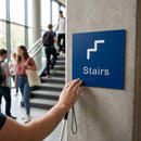 Braille Stairs Signs – 150mm x 150mm – 1.5mm PVC with Self Adhesive – Indoor