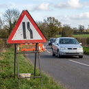 Road Narrowing Right Traffic Sign – 750mm Triangle – RA1 Reflective – Indoor & Outdoor Use