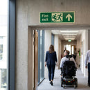 Disabled Fire Exit Arrow Up Signs – Inclusive Design – Safety