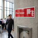 Fire Hose Sign – Red – Durable Material – Safety Compliance