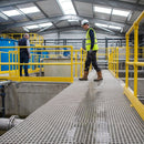Anti-Slip GRP Open Grating – Multiple Sizes & Colours – Fibreglass – Industrial Use