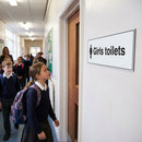 Girls Toilet Signs – 1mm Rigid Plastic – Indoor & Outdoor Use