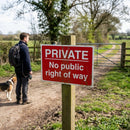 Private Access Sign – 600mm x 450mm – Rigid Plastic – Indoor/Outdoor