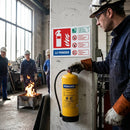 Powder Fire Extinguisher Identification Signs – Landscape – Professional Use