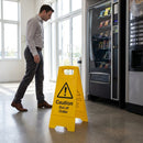Caution Out of Order Plastic A-Board Sign – 300mm x 600mm – Polypropylene – Indoor/Outdoor Use