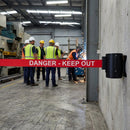 Magnetic Wall Mounted Retractable Barriers – 4.6m – Industrial Use