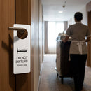 Double Sided Door Hanger – 80mm x 205mm – Matt Rigid PVC – Hotel Use