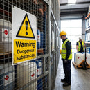 Safety Sign – Warning Dangerous Substances – 1mm Rigid Plastic & Vinyl – Indoor/Outdoor
