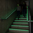 Photoluminescent Safety Tape – Black & Glow – Class 'B' – Indoor/Outdoor