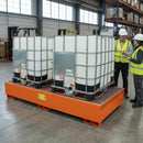 Double IBC Spill Containment Pallets – Powder-Coated Carbon Steel – Industrial Use