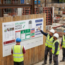 Construction Site Safety Notice Board – 1800mm x 1000mm – Durable Plastic – Industrial Use