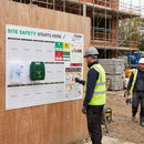 Construction Site Safety Notice Board – 1600mm x 1250mm – Rigid Plastic – Industrial Use