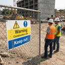 Construction Site Safety Sign – Correx – Custom Logo – Industrial