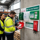 Fully Stocked First Aid Station – 975 x 750mm – Durable Plastic – Industrial Use