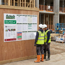 Construction Site Safety Notice Board – 1390mm x 1060mm – Rigid Plastic – Industrial Use