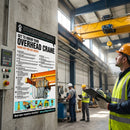 Overhead Crane Inspection Poster – 420mm x 594mm – Synthetic Paper – Industrial Use