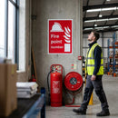 Fire Point Number Sign – Custom Safety Sign – Indoor/Outdoor Use