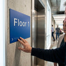 Braille Floor 1 Sign – 225mm x 150mm – PVC 1.5mm – Indoor Use