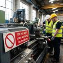 Do Not Start Men Working on Machine Safety Signs – 1mm Rigid Plastic – Indoor/Outdoor Use