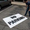 No Parking Stencil – 600mm x 400mm – PVC – Industrial Use