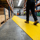 High Visibility Walkway Matting – Yellow – PVC Diamond Pattern – Industrial Use