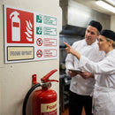 Foam Spray Fire Extinguisher Identification Sign – Landscape – Durable – Commercial Use