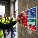 Emergency Gas Horn Board – 250mm x 432mm – PVC & Fire Notice – Industrial Safety