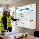 Magnetic Dry Wipe Board – 1200mm x 1500mm – Durable Aluminium Frame – Industrial Use
