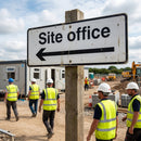 Site Office Signs – Arrow Left – 1mm Rigid Plastic – Indoor/Outdoor