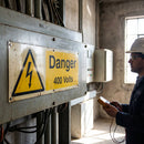 Danger 400 Volts Safety Signs – 1mm Rigid Plastic – Indoor/Outdoor