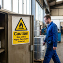 Caution Risk Of Fire Safety Sign – 1mm Rigid Plastic – Indoor/Outdoor Use