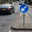 Reflective Traffic Sign – 600mm Diameter – Aluminium Composite – Road Use