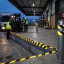 Reflective Tape – 50mm x 25m – Black & Yellow – Indoor/Outdoor
