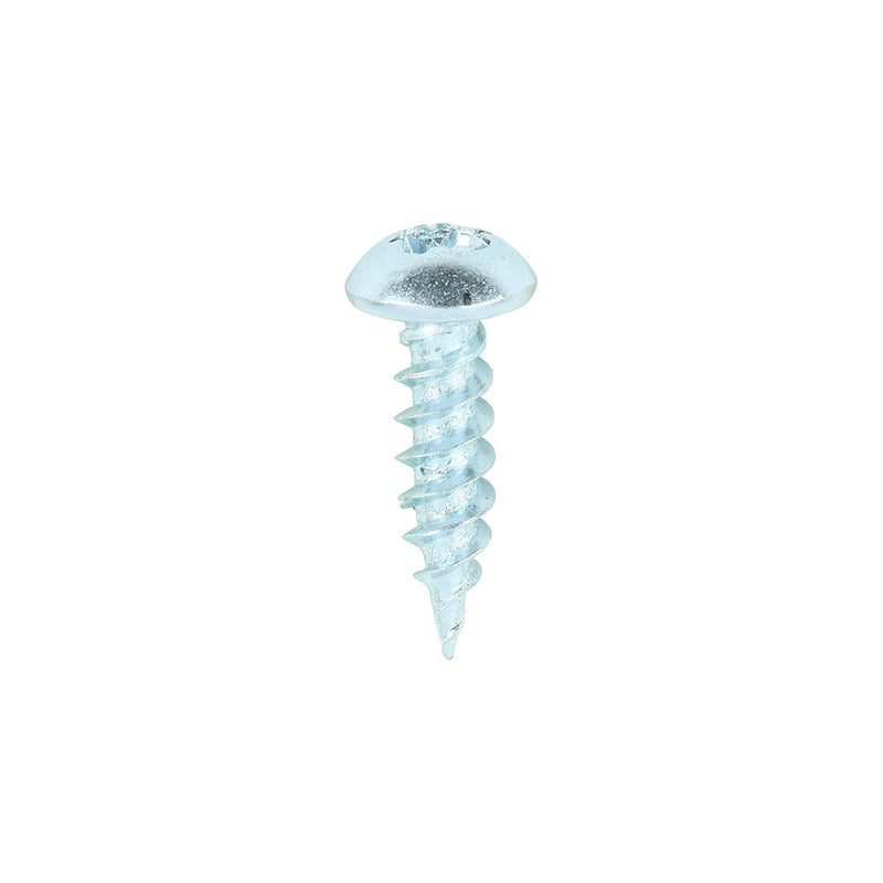 TIMCO Twin-Threaded Round Head Silver Woodscrews - 8 x 5/8