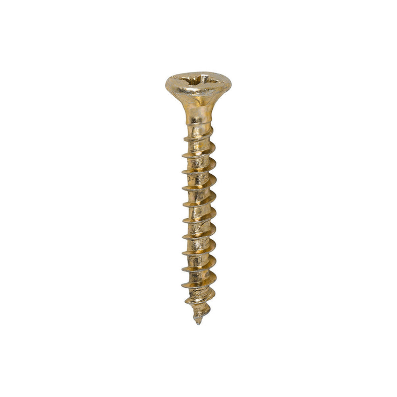 TIMCO Velocity Premium Multi-Use Countersunk Gold Woodscrews - 4.0 x 30