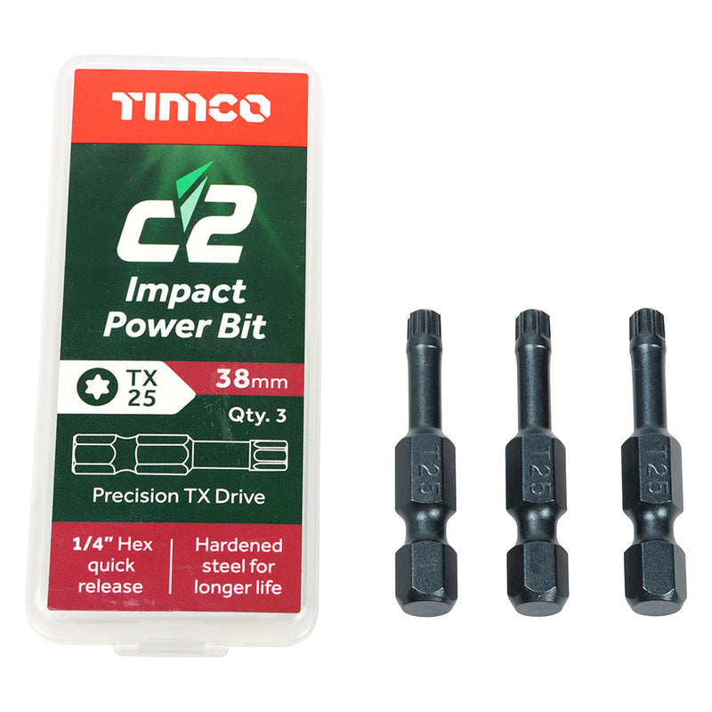 TIMCO C2 Clamp-Fix Multi-Purpose Premium Countersunk Gold Woodscrews - 5.0 x 50