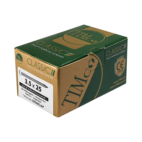 TIMCO Classic Multi-Purpose Pan Head Gold Woodscrews - 4.0 x 50