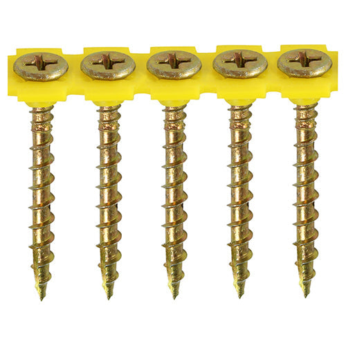 TIMCO Collated Solo Countersunk Gold Woodscrews - 4.2 x 55