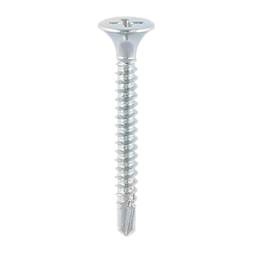 TIMCO Drywall Self-Drilling Bugle Head Silver Screws - 3.5 x 42