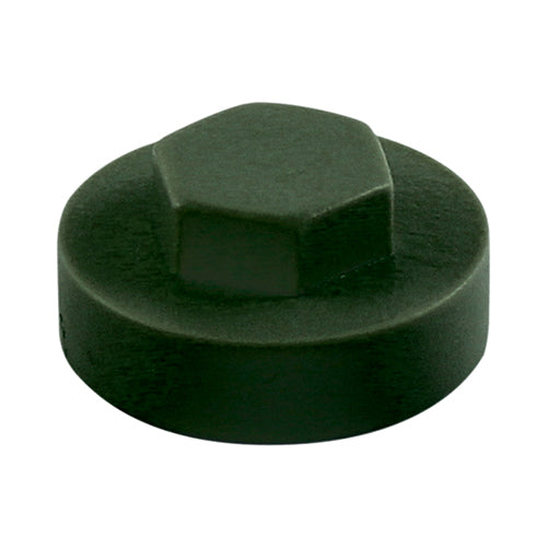 TIMCO Hex Head Cover Caps Juniper Green - 19mm