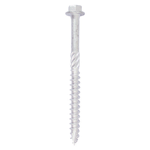 TIMCO Heavy Duty Timber Screws Hex Flange Head Exterior Silver - 10.0 x 100