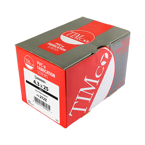 TIMCO Window Fabrication Screws Friction Stay Shallow Pan Countersunk PH Single Thread Gimlet Point Zinc - 4.3 x 16
