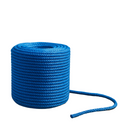 6mm Blue Polypropylene Drawcord Rope 220m Coil – Strong, Rot-Proof, Weather-Resistant 3-Strand Twisted Rope for DIY, Marine, Building & Agriculture