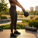 Cast iron kettlebell in various sizes and colours for gym workouts
