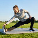Women's tracksuit top in polyester with quarter zip and stand-up collar