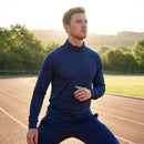 Men's Quarter Zip Tracksuit in Polyester for Indoor and Outdoor Use