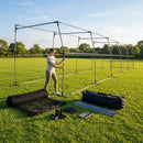 Batting Cage Connector Kit made of galvanized steel for baseball training