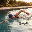 Silicone swimming caps available in five colours for training