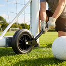 All-terrain football goal wheels for easy movement