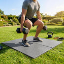 Rubber gym flooring mats, 50cm x 50cm, recycled rubber